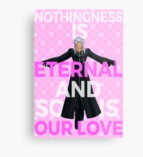 Kingdom Hearts - Xemnas Eternal Love Metal Print