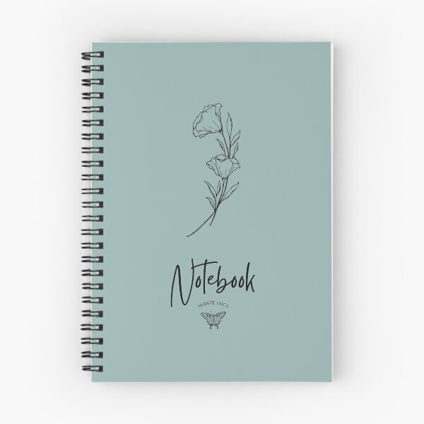 Item preview, Teal Flower Notebook - Monte Luca designed and sold by Monte-Luca.
