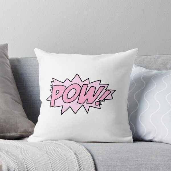 Item preview, POW! [White] | Pillow designed and sold by dieuw.