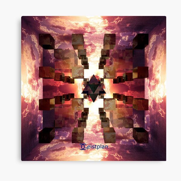 Mandala "die Hallen von Amenti" Leinwanddruck