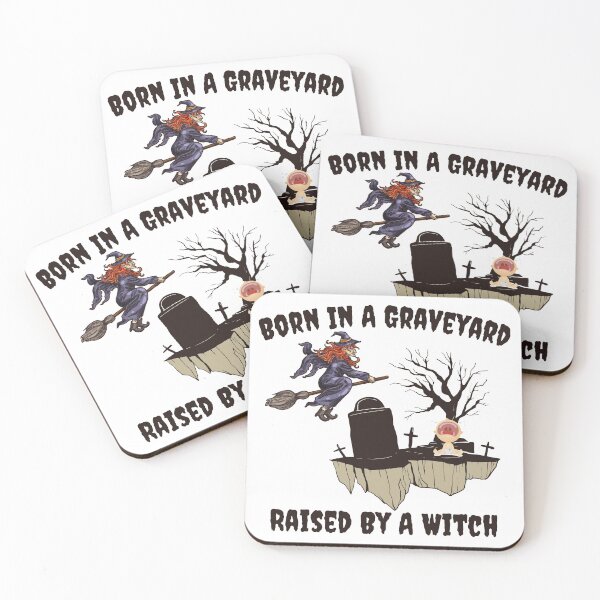Item preview, Born In A Graveyard Raised By A Witch designed and sold by besttwlife.