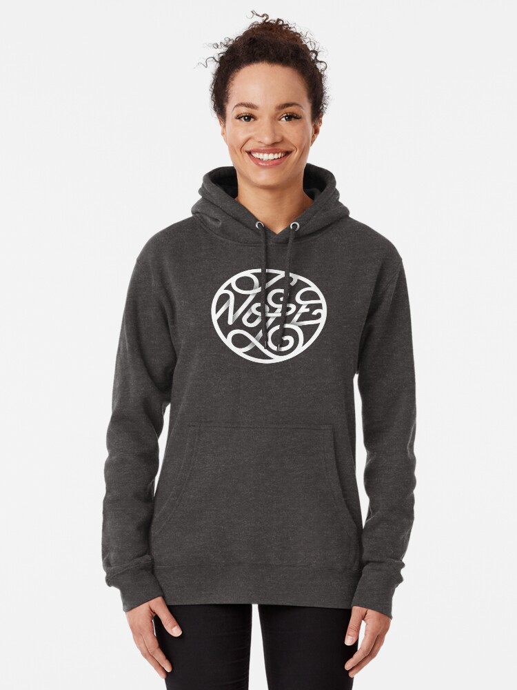 Alternate view of Nope - Typographic Art Pullover Hoodie