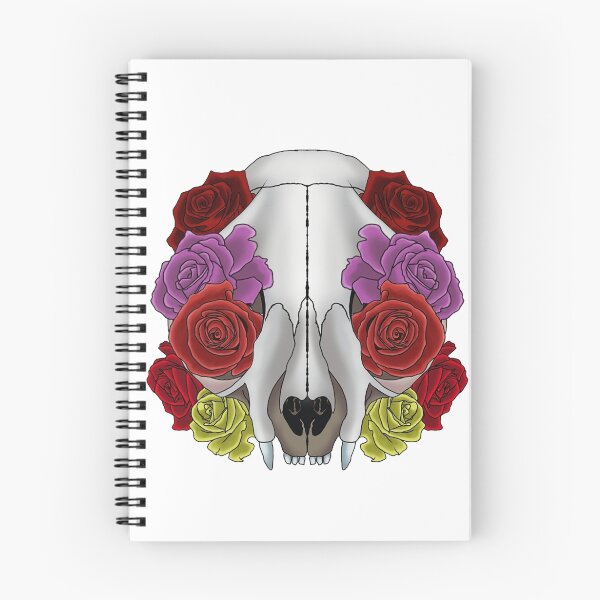 Item preview, Cat Skull and Roses designed and sold by EmmyGoat.