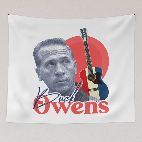 Item preview, Buck Owens + Retro Guitar Fan Tribute  designed and sold by CancNea431.