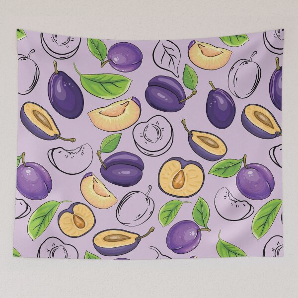 Item preview, Fresh Purple Plums Fruit designed and sold by danikaVT.