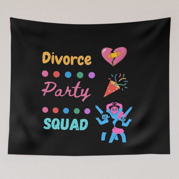 Item preview, divorce party squad designed and sold by Buzzbazaar.