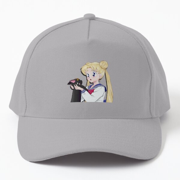 Details about   Sailor Moon Tsukino Usagi Transformation Embroidered Hat Black Cute Baseball Cap 