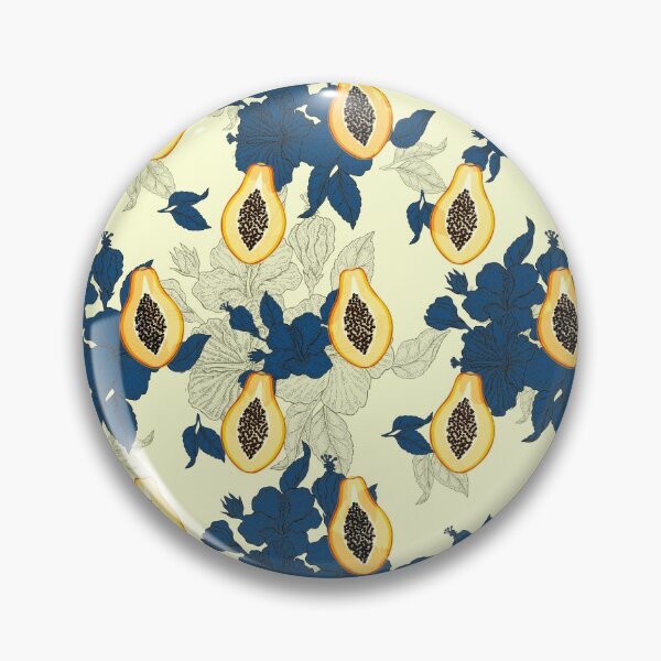 Item preview, Manila Galleon Papaya & Hibiscus Print designed and sold by OBJETDART.