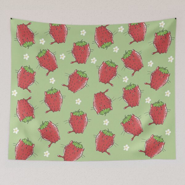 Item preview, Strawberry Cat phonecases designed and sold by Sweets-trolley.