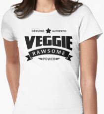 Veggie Rawsome Power Women's Fitted T-Shirt