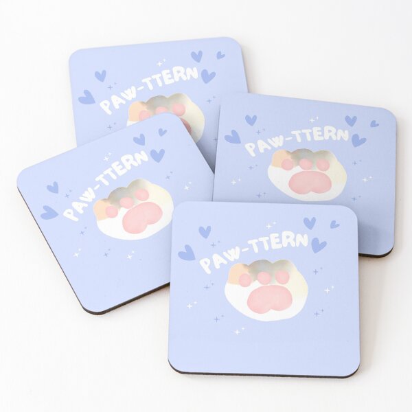 Item preview, Paw- ttern | cute cat lover sticker designed and sold by Canfy Girl.