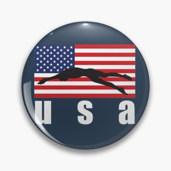 Item preview, American Flag Swimming designed and sold by SpiniHouse.