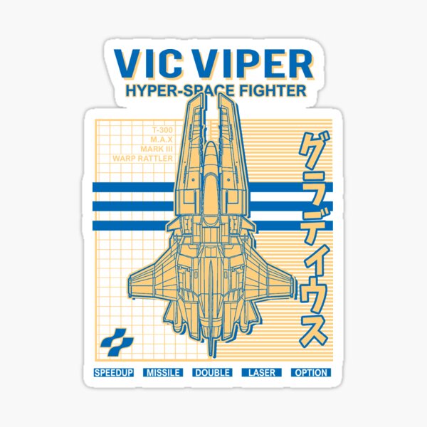 Item preview, Hyper Space Fighter Vic Viper Color B designed and sold by KakafutyCorp.