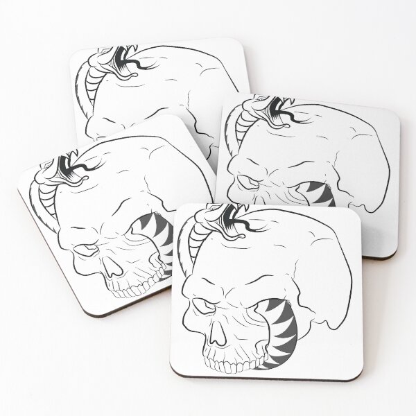 Item preview, Skeleton Head And Snake  designed and sold by OneAndOnlyPlace.
