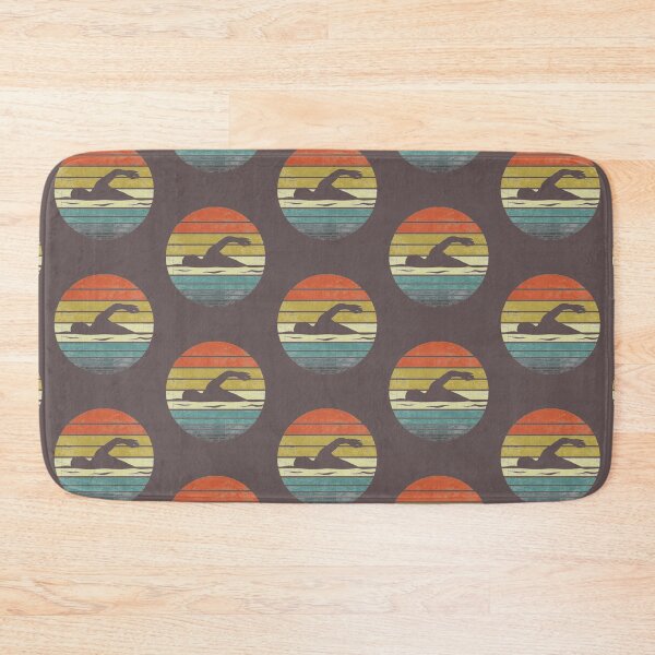 Item preview, Swimmer Retro Vintage Sunset designed and sold by SpiniHouse.