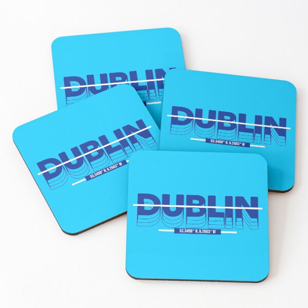 Item preview, Dublin Print Art Design Co Ordinates Typography, Location  designed and sold by BuyIrishArt.