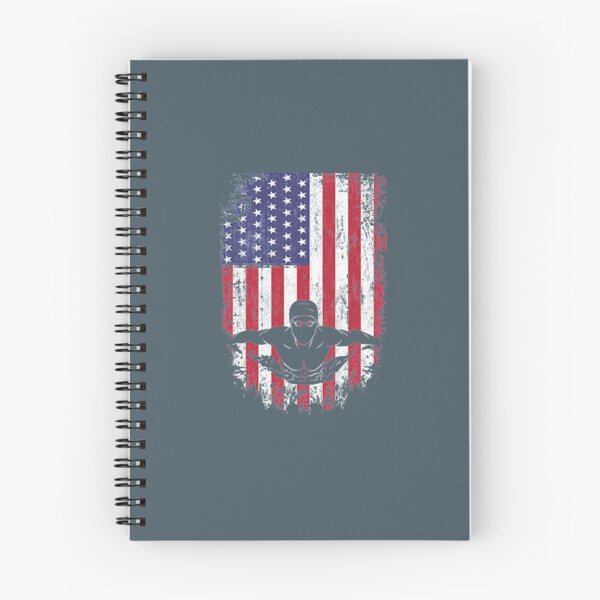 Item preview, Swimming American Patriot Swimmer designed and sold by SpiniHouse.