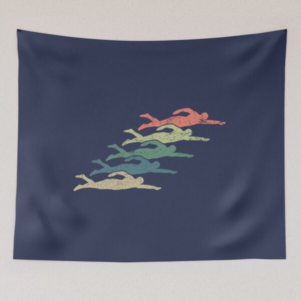 Item preview, Swimming Swimmer Vintage designed and sold by SpiniHouse.