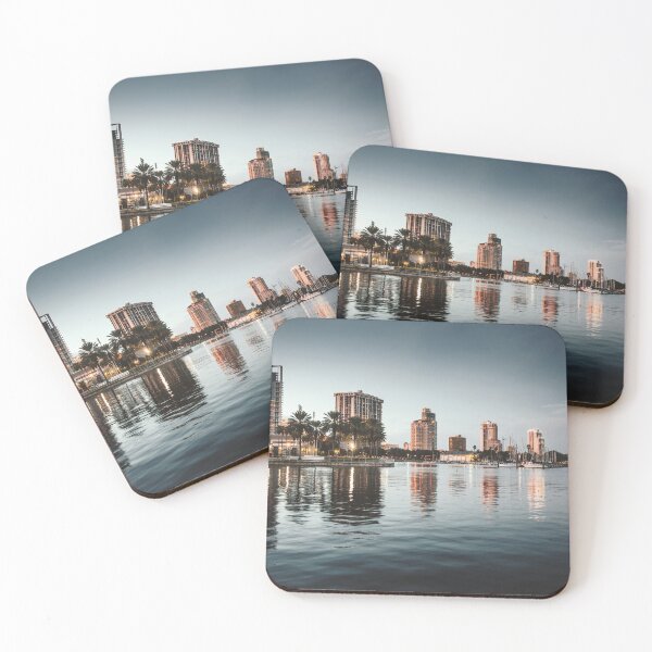 Item preview, skyline of tampa at dusk designed and sold by franckreporter.