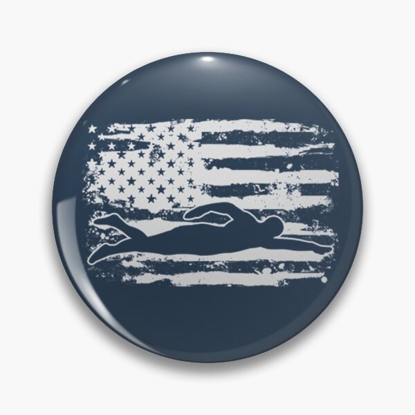 Item preview, Swimming USA Flag 4th of July designed and sold by SpiniHouse.