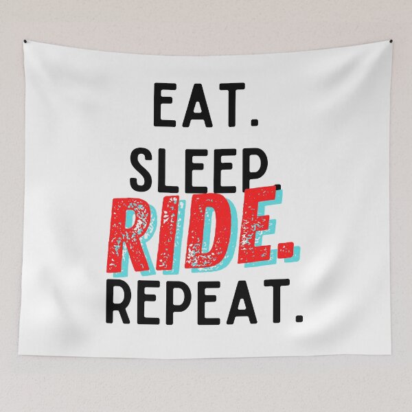 Item preview, Eat sleep ride repeat gravel bike road bike designed and sold by lucomini.