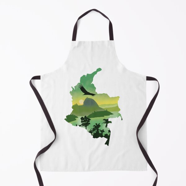 Item preview, Colombia, map and landscape designed and sold by landscapeworlds.