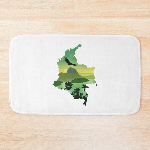 Item preview, Colombia, map and landscape designed and sold by landscapeworlds.