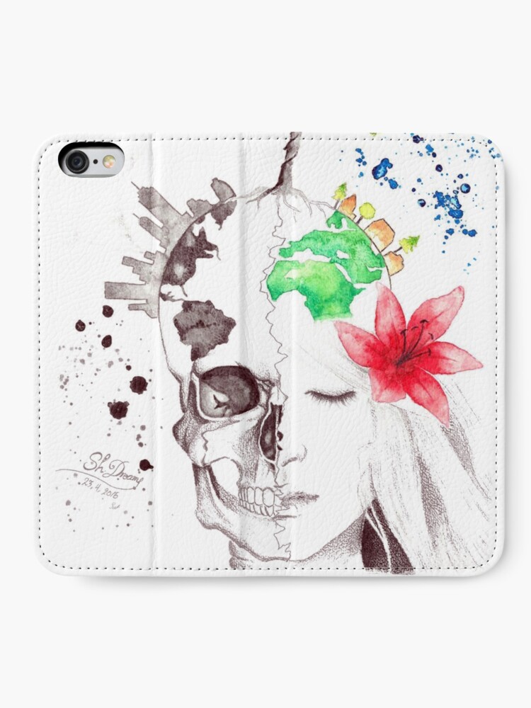 Alternate view of in love with earth iPhone Wallet