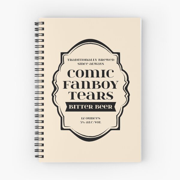 Item preview, Comic Fanboy Tears Bitter Beer - Diseño de etiqueta de botella designed and sold by FangirlFuel.