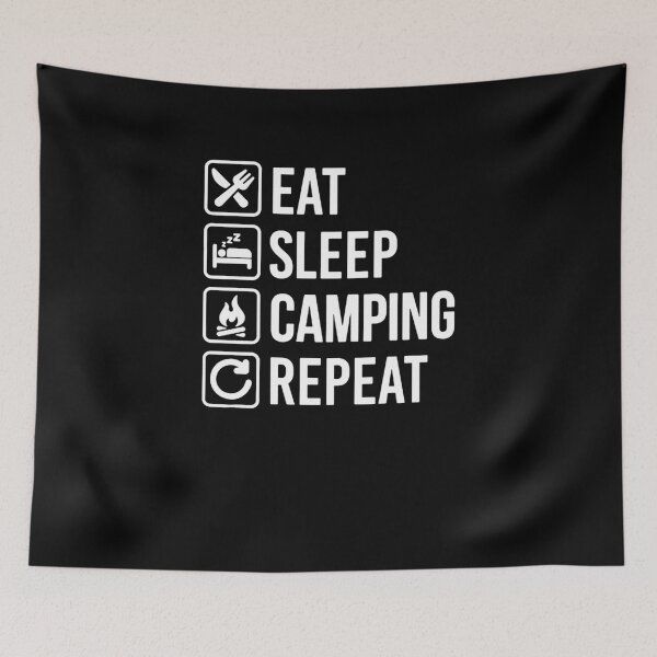 Artikelvorschau, Eat Sleep Camping Repeat entworfen und verkauft von clickmostro.