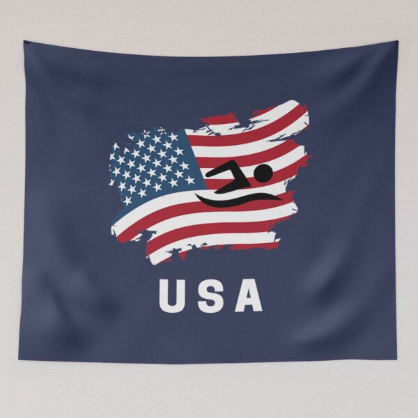 Item preview, Usa Swimming Team designed and sold by SpiniHouse.