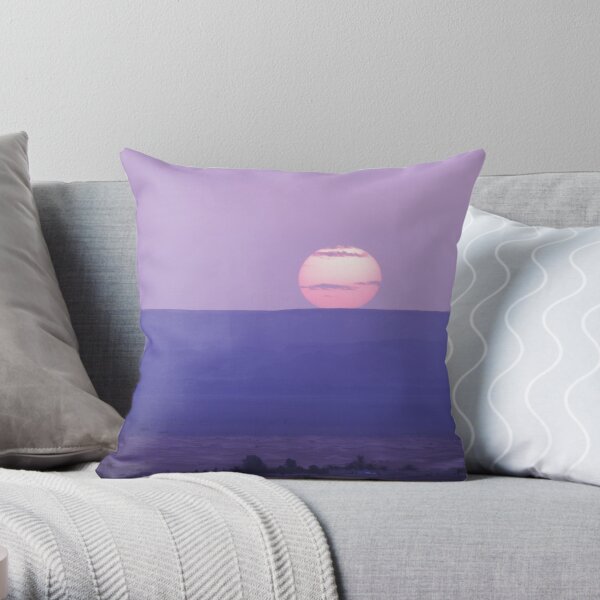 Sunup at Sahara desert Throw Pillow