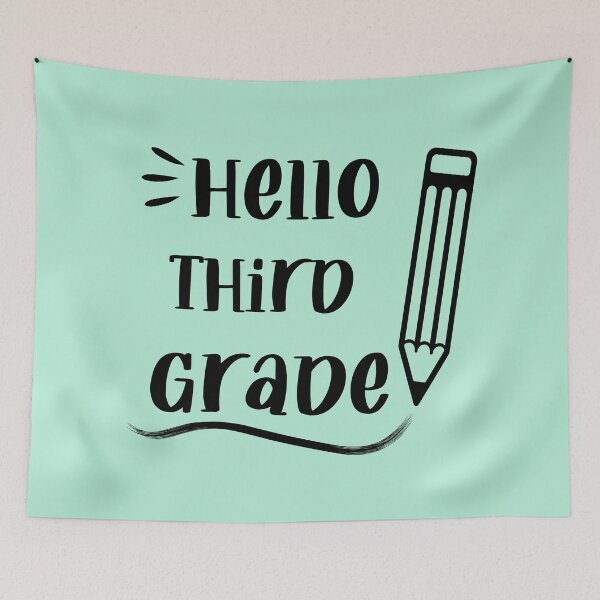 Item preview, Hello third  grade / back to school designed and sold by RadBmd.