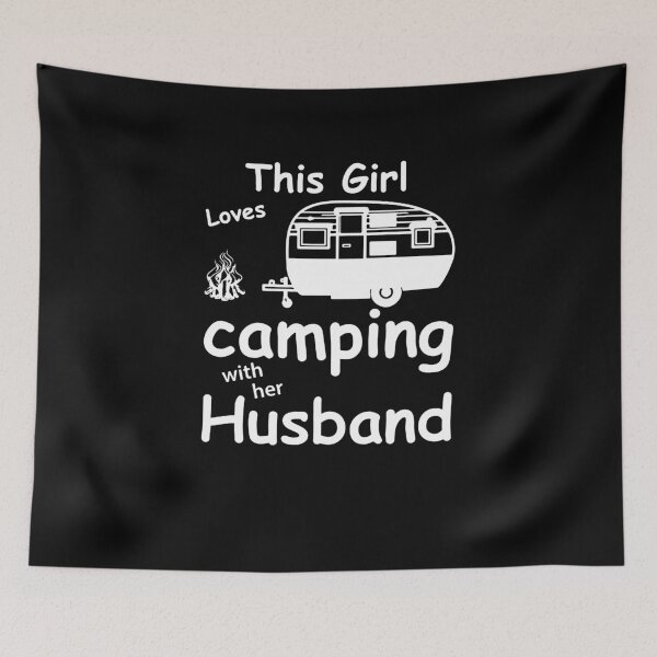 Item preview, This Girl Loves Camping With Her Husband designed and sold by clickmostro.