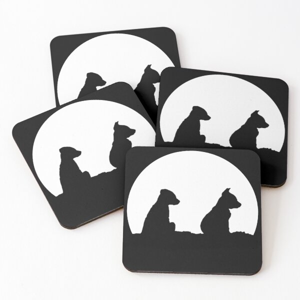 Item preview, Dogs Silhouette Against Landscape designed and sold by RevolutionInPaint.