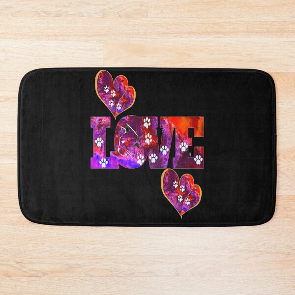 Item preview, Love Vibrant Cat Design, nr 2,  for the Cat Lover,  Fulltime Cat Mom- pampered pets designed and sold by Adri Barnard.