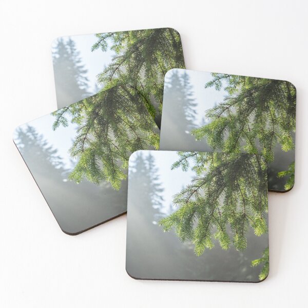 Item preview, Forest Bathing - Fog and Sunbeams Among the Pine Trees designed and sold by Georgia Mizuleva.