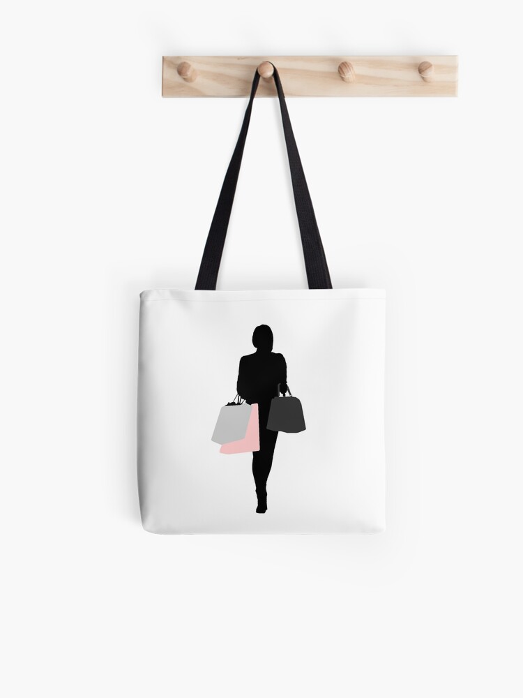 Bolsa de tela «ropa de mujer, compras de mujer, moda, diversión de chicas,  felicidad femenina, bolsos de compras» de WildPassion | Redbubble