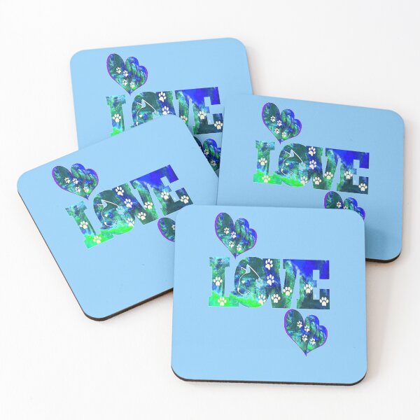 Item preview, Love Vibrant Cat Design, nr 4,  for the Cat Lover,  Fulltime Cat Mom- pampered pets designed and sold by Adri Barnard.