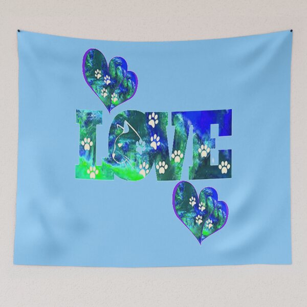 Item preview, Love Vibrant Cat Design, nr 4,  for the Cat Lover,  Fulltime Cat Mom- pampered pets designed and sold by Adri Barnard.