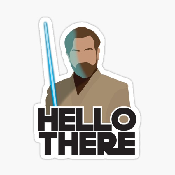 Hello There - Obi Wan Sticker