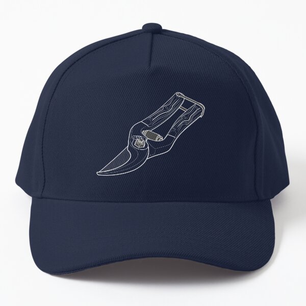 Garden Secateurs White Baseball Cap