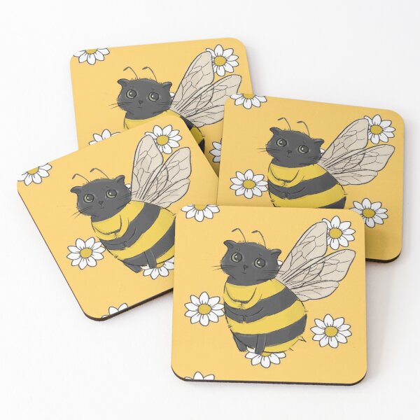 Item preview, Bee meow with flowers- phone cases designed and sold by Sweets-trolley.