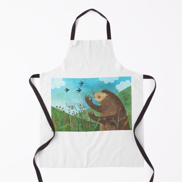 Item preview, Bear eats hawthorn in the forest designed and sold by Oksana Tarasova.