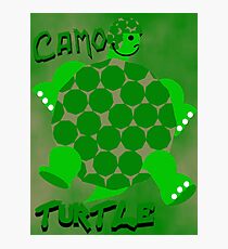 Camo Turtle Photographic Print