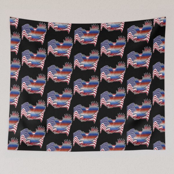 Item preview, Simple American Flag Eagle Pattern designed and sold by Zareen Sayyed.