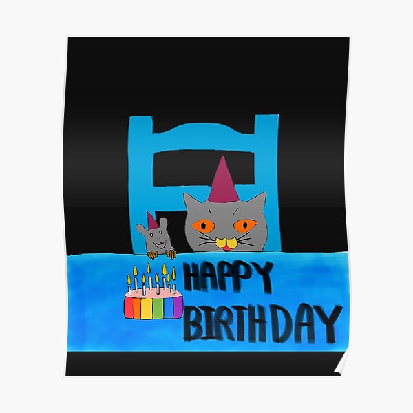 Posters Sur Le Theme Birthday Cake Redbubble