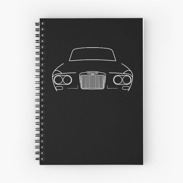 Item preview, Sunbeam Venezia 1960s British classic car white outline graphic designed and sold by soitwouldseem.