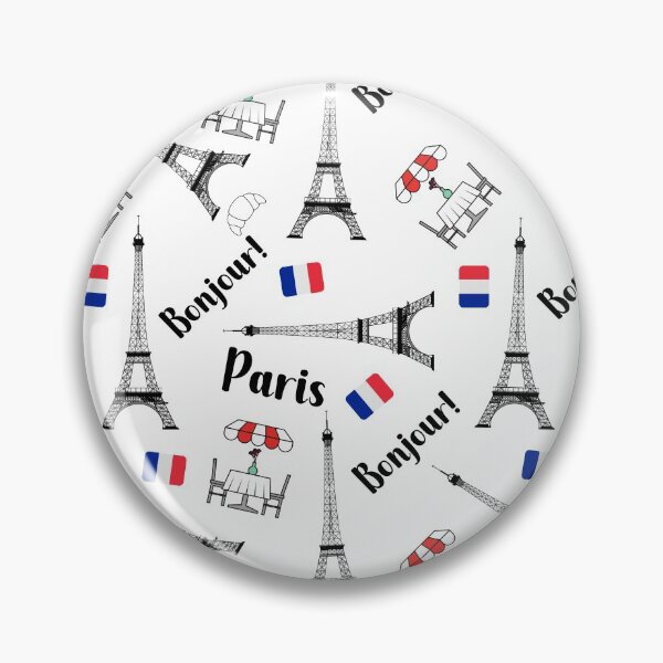 Item preview, PARIS BONJOUR CAFE FLAG designed and sold by wildwhimsical.