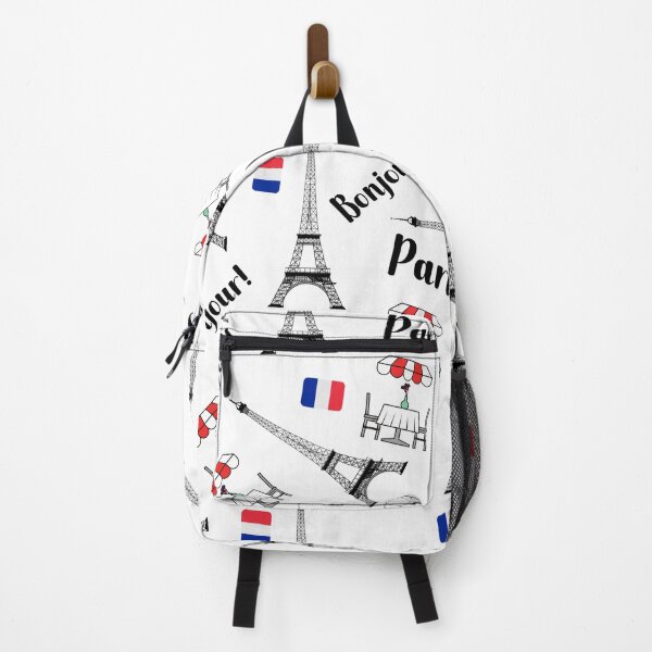 Item preview, PARIS BONJOUR CAFE FLAG designed and sold by wildwhimsical.